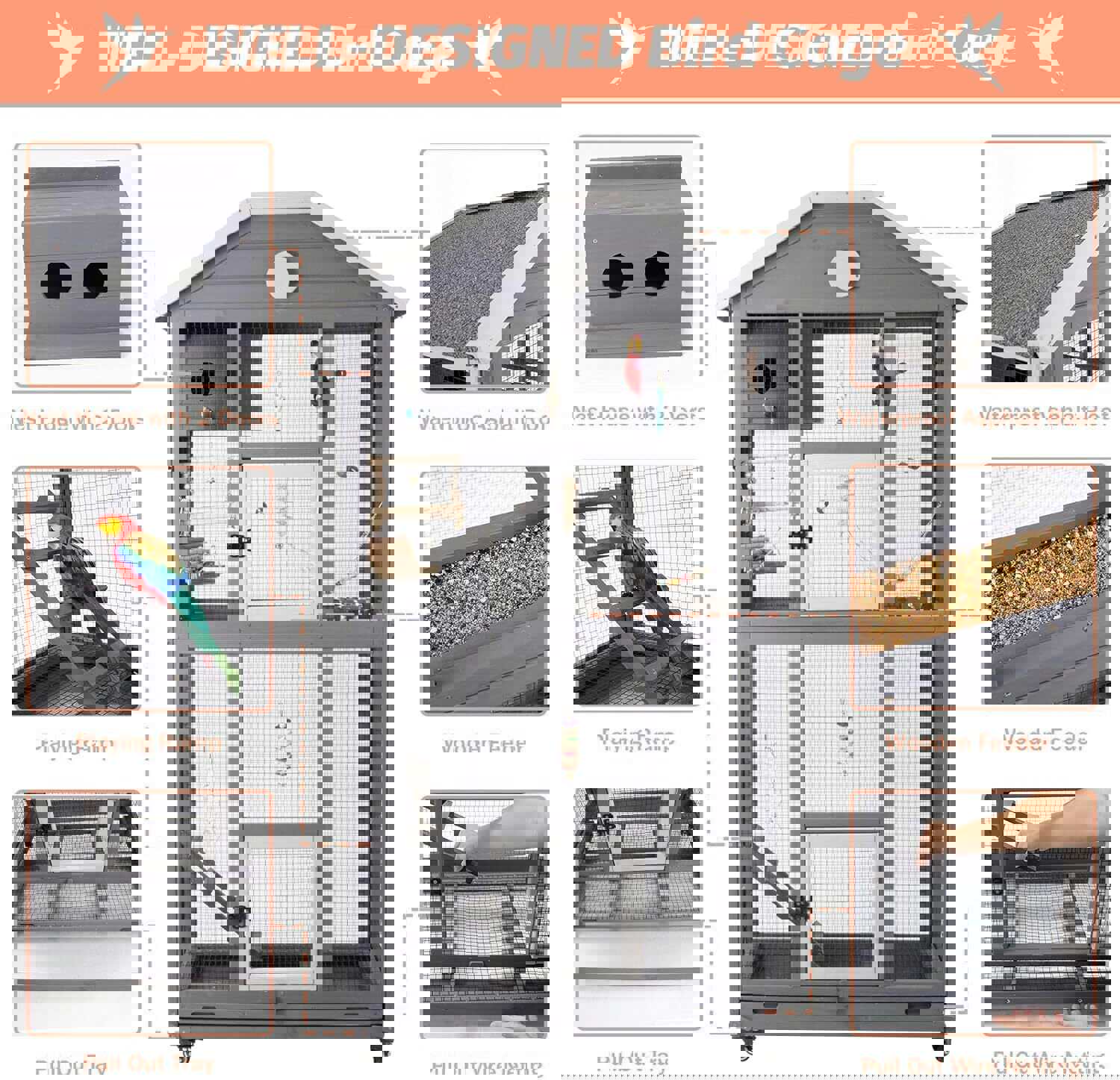 Side view showing ventilation and space