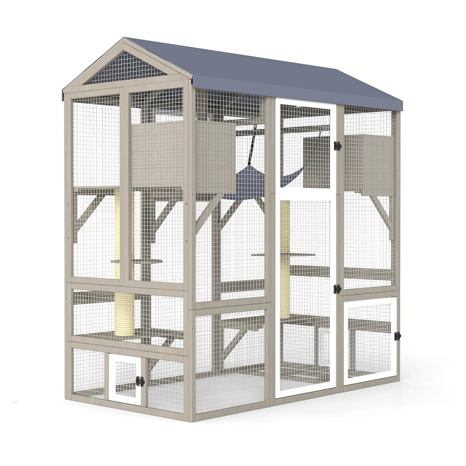 4-Story Large Catio Outdoor Enclosure with Waterproof Roof-PET90