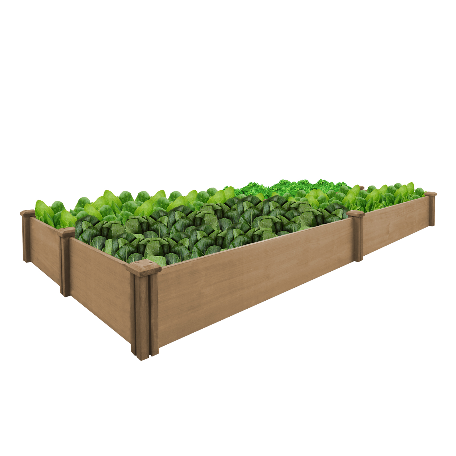 8x4Ft Large Garden Bed Outdoor Wooden Planter-GF26
