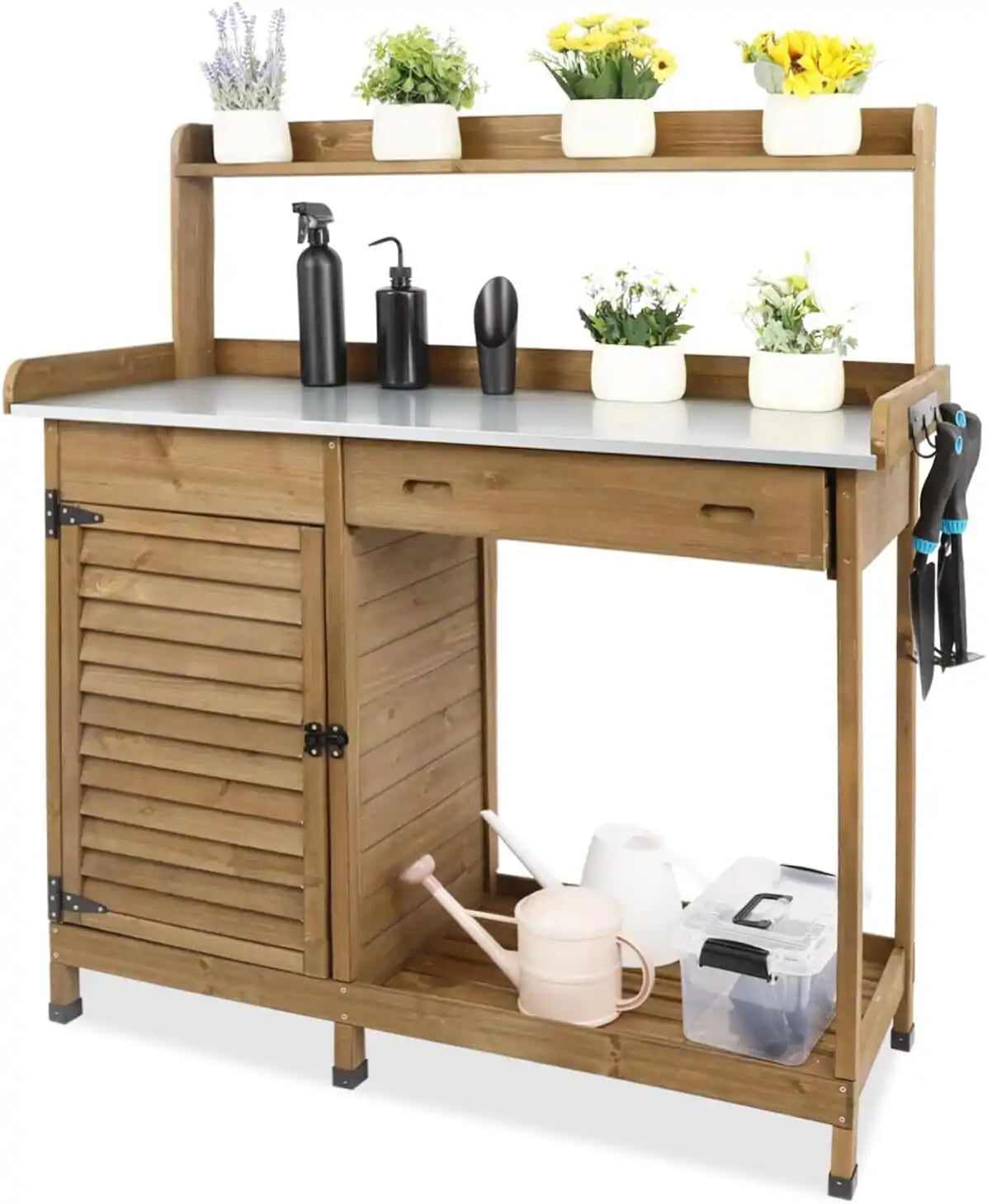 Rear view showing back panel and support structure