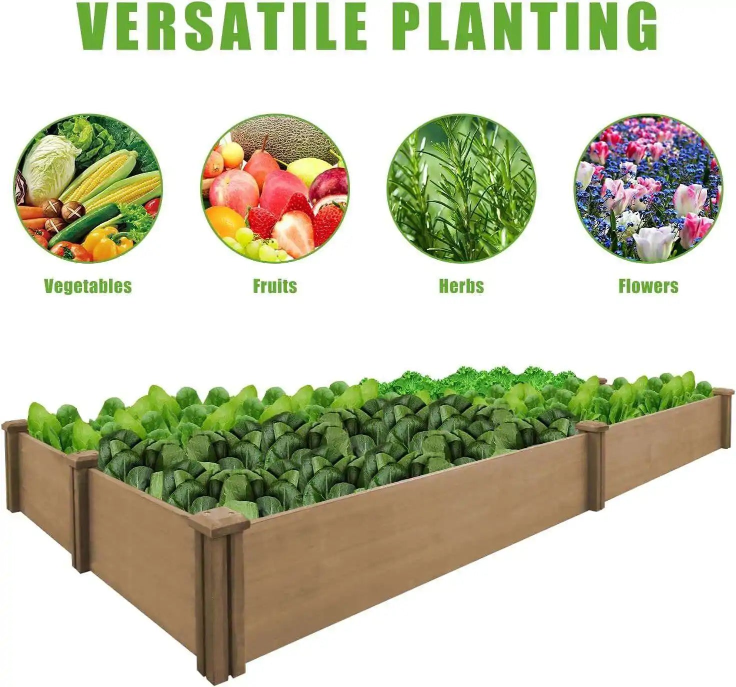 Assembly tools and wooden planks of the garden box