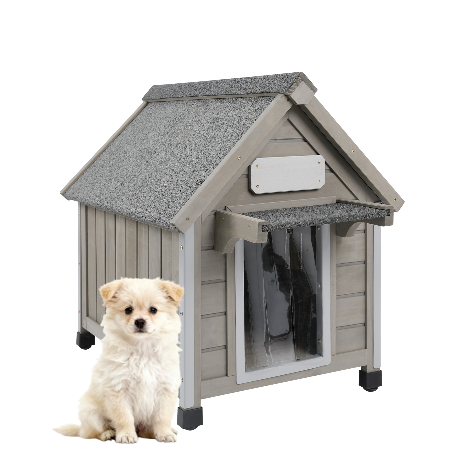 28.6" Outdoor Dog House for 1-2 Small Dogs-PET42