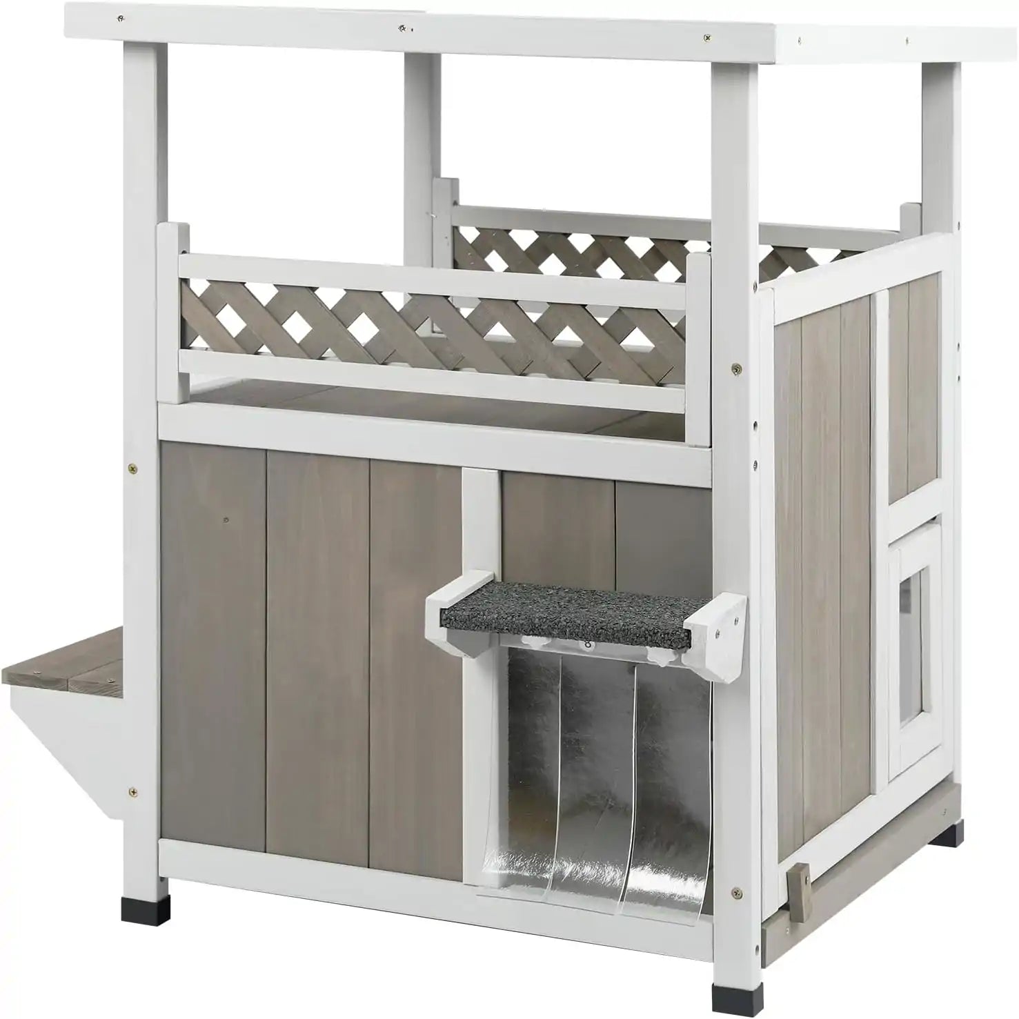 Overview of PETSCOSSET PET09 outdoor feral cat house