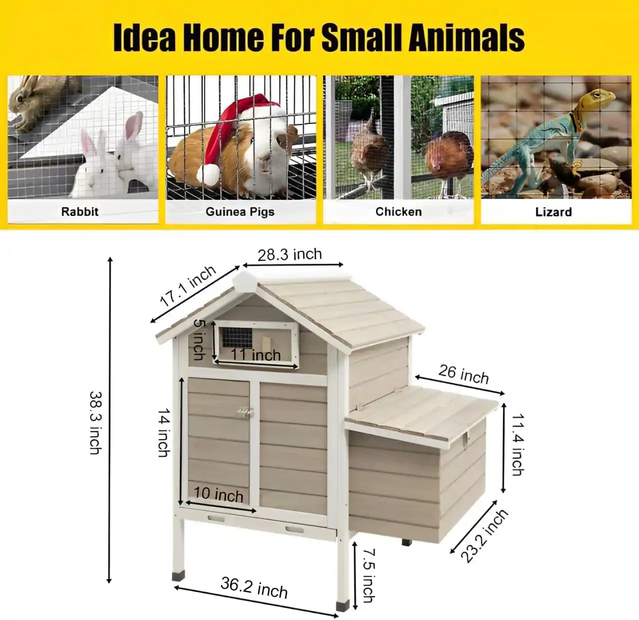 Outdoor poultry cage with pull-out tray and weatherproof roof