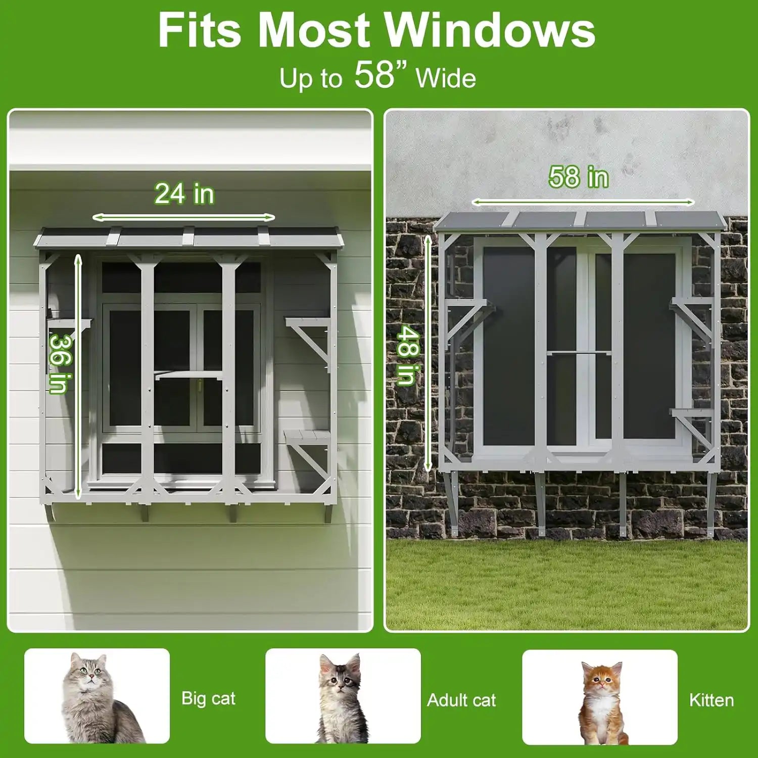 Multi-level cat window box for sunbathing and playing