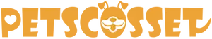 Logo of Petscosset in orange text