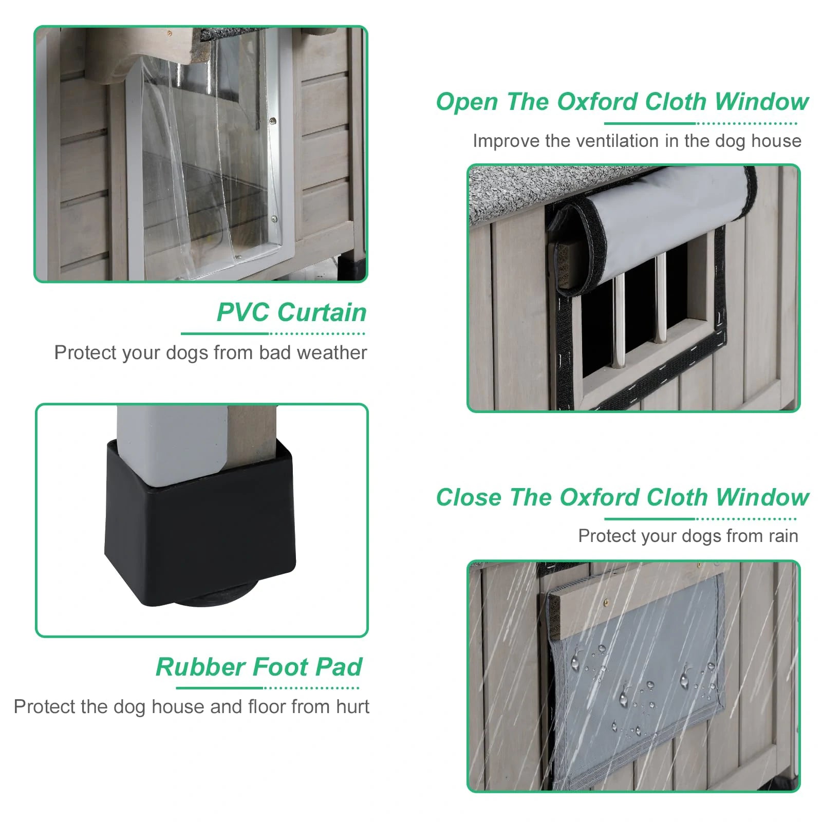 Spacious dog house for 1-2 small to medium dogs