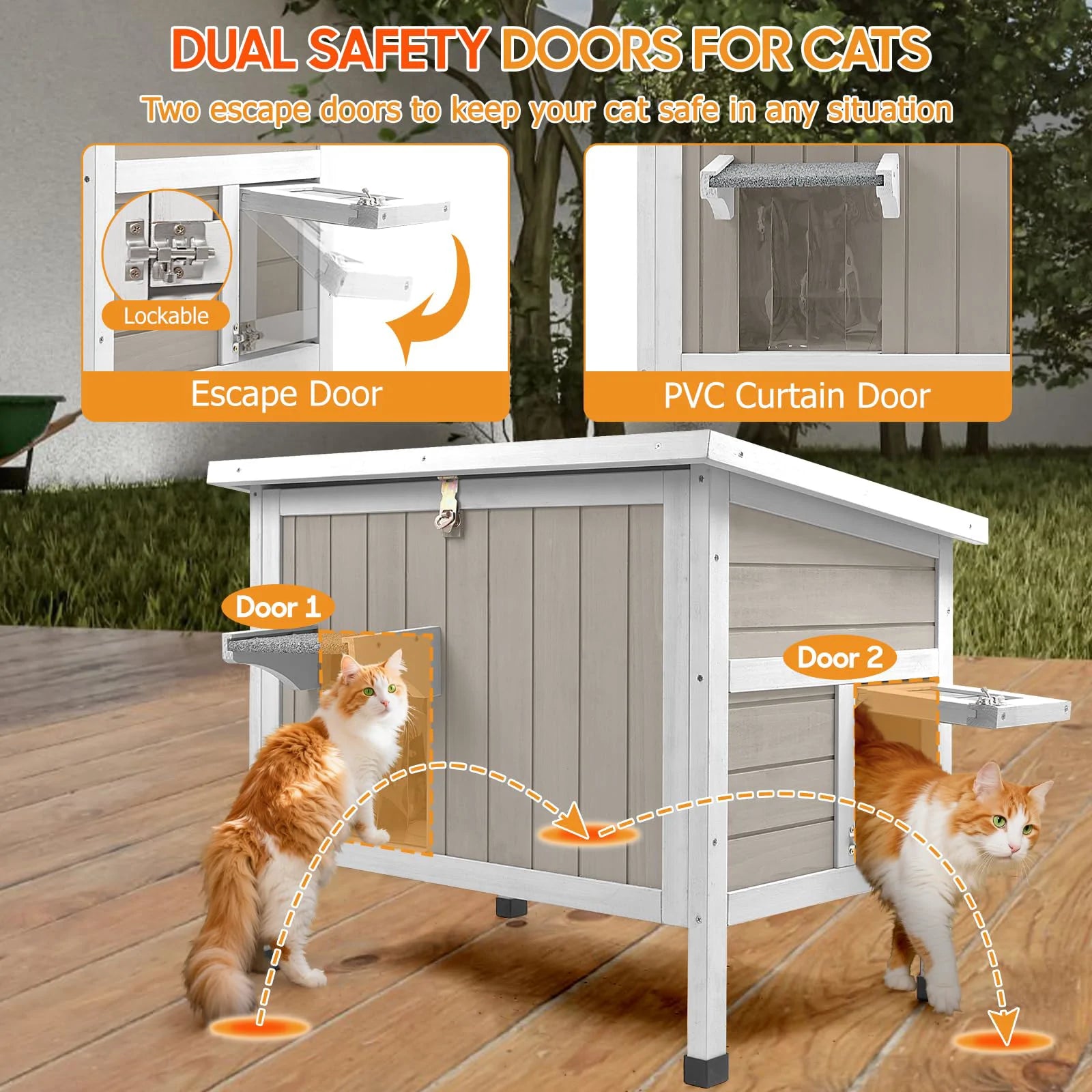 Feral cat shelter with openable roof