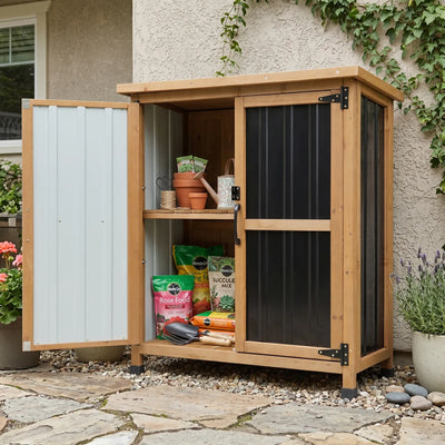 38.8″L Outdoor Storage Shed, Garden Storage Cabinet-GF31