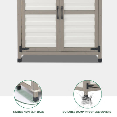 38.8″L Outdoor Storage Shed, Garden Storage Cabinet-GF31