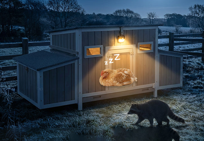 Medium Chicken Coop with Nesting Boxes for 3-5 Chickens - PET84