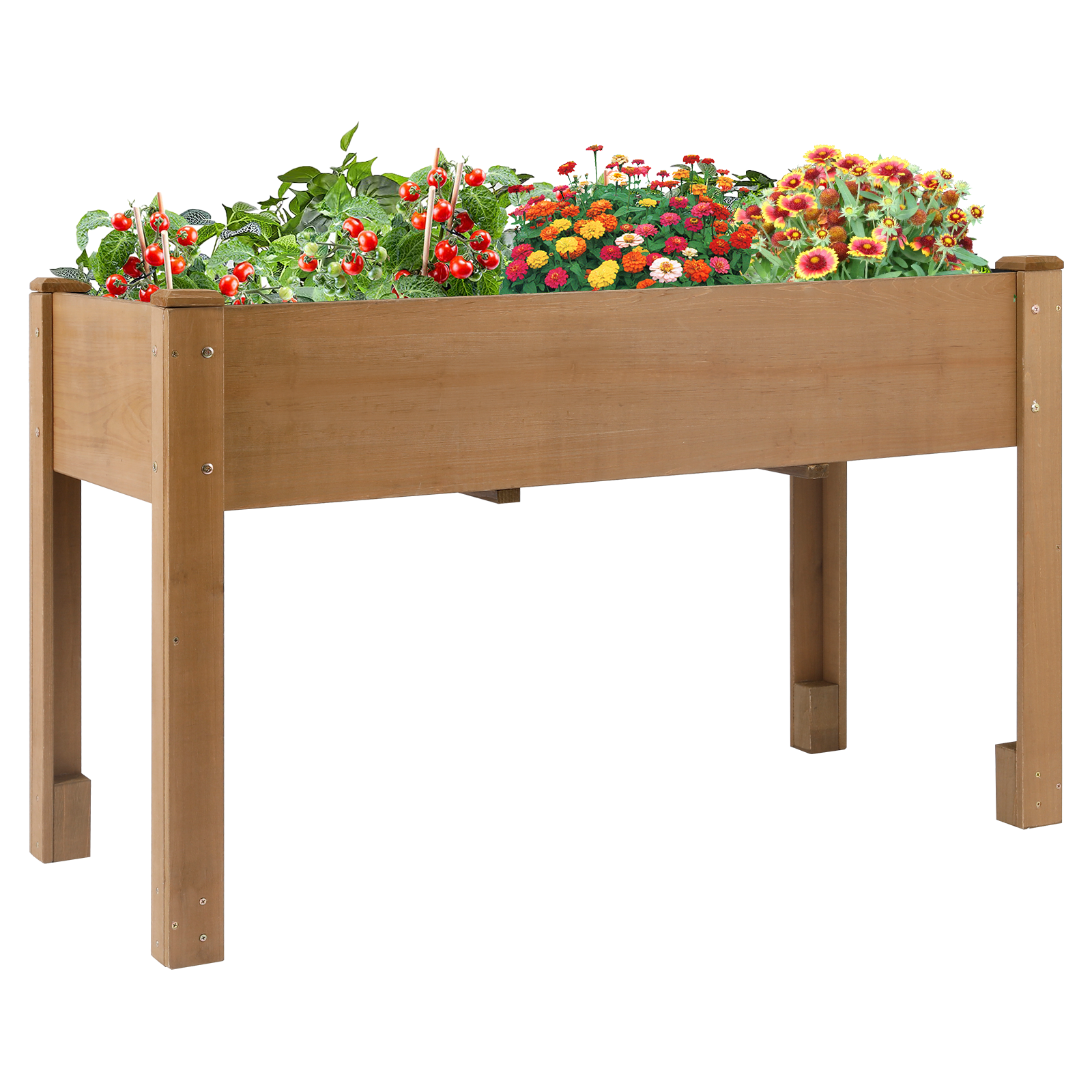 PETSCOSSET GF28 wooden raised garden bed with legs, 46.65″L