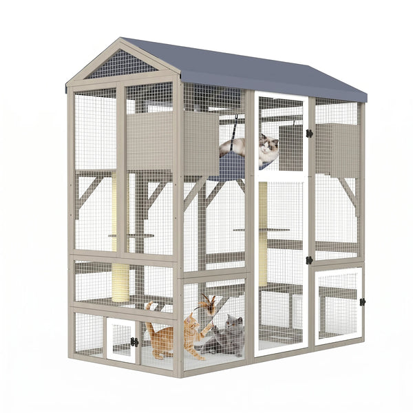 4-story large outdoor cat enclosure