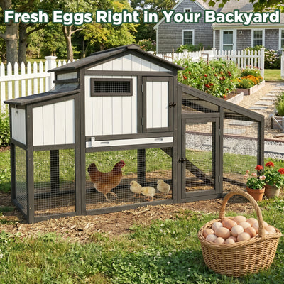 Modular Small Chicken Coop with Run for 2–3 Chickens - PET06