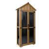 27.55″L Outdoor Storage Shed, Wooden Garden Tool Cabinet-GF34