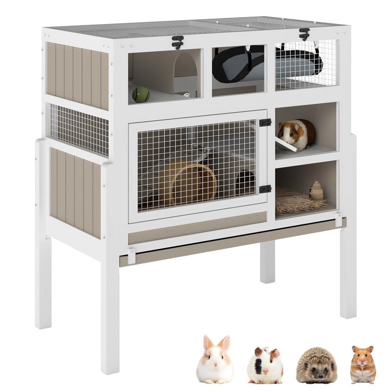 Picture Idea: 3 Tier Wooden Hamster Cage With Stand Large Guinea Pig