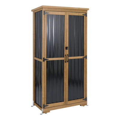 Indoor & Outdoor Waterproof Storage Cabinet with Shelves -GF32