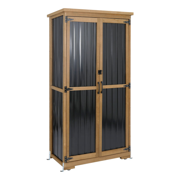 Large (65 ″ Tall) Outdoor Storage Cabinet with Dual-Zone Shelves - GF32