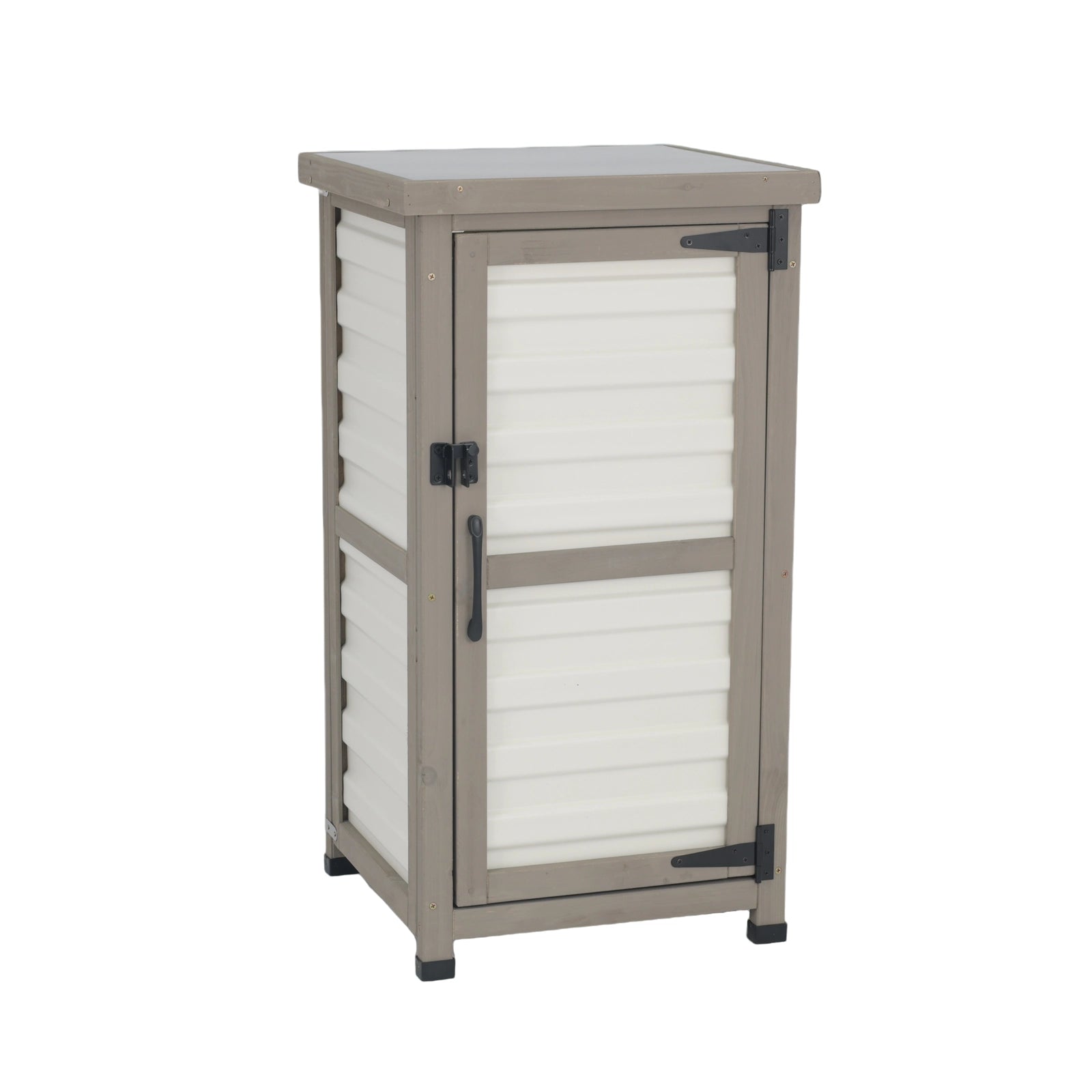 Outdoor Waterproof Storage Cabinet with Metal Top & Adjustable Shelves-GF35