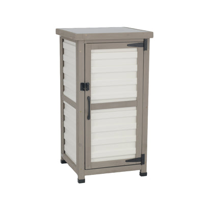 Outdoor Waterproof Storage Cabinet with Metal Top & Adjustable Shelves-GF35