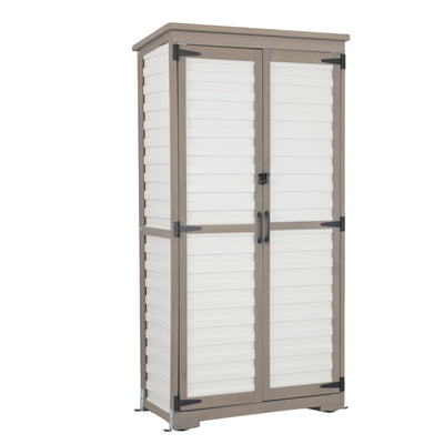 Indoor & Outdoor Waterproof Storage Cabinet with Shelves -GF32