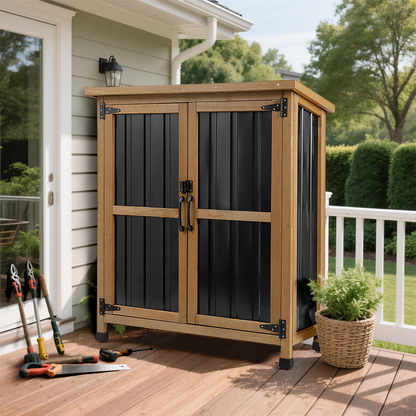 38.8″L Outdoor Storage Shed, Garden Storage Cabinet-GF31