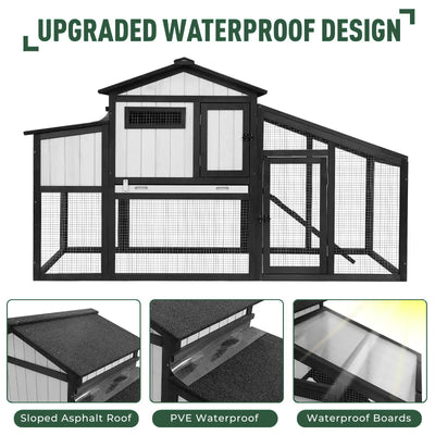 Modular Small Chicken Coop with Run for 2–3 Chickens - PET06