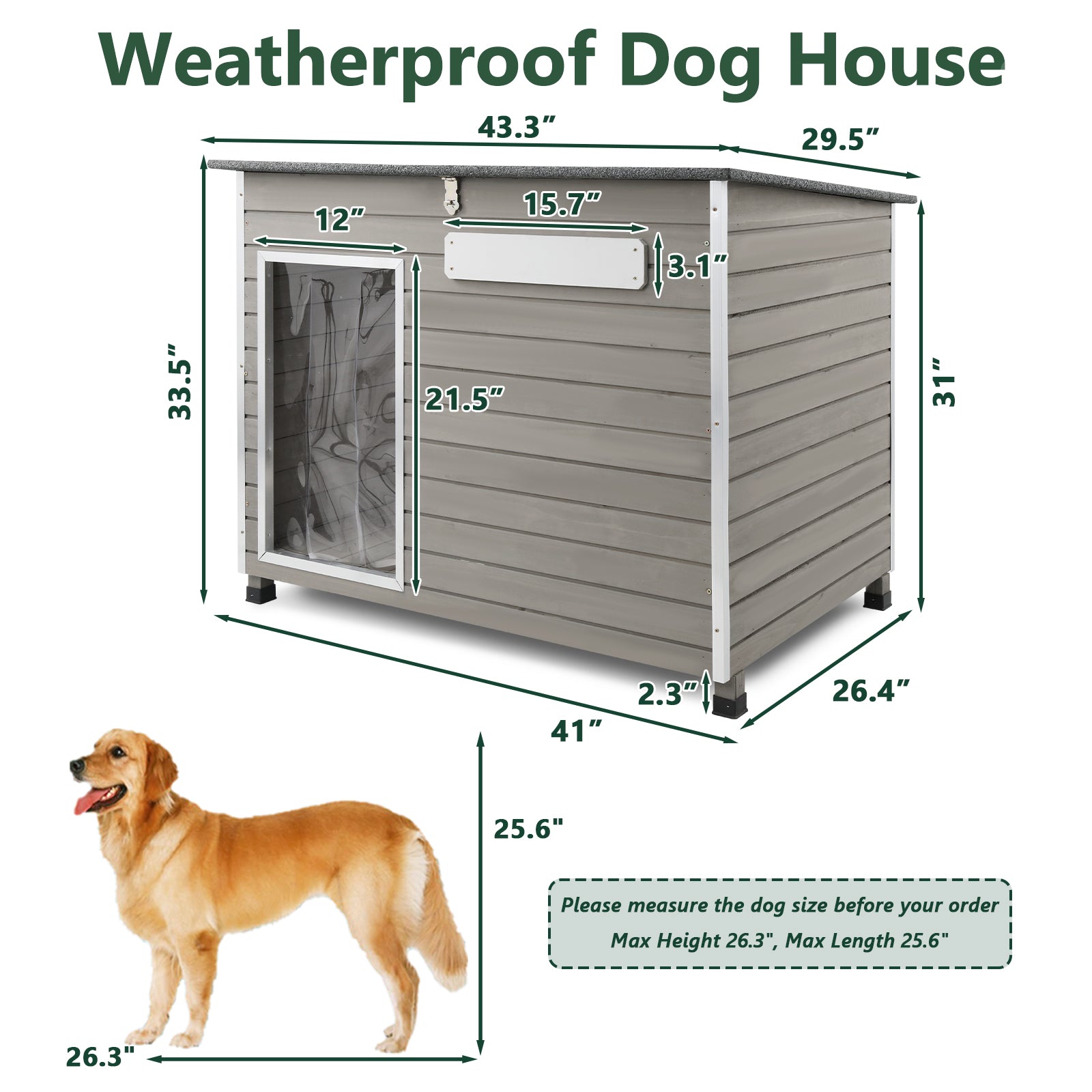 Large Dog House（43.3
