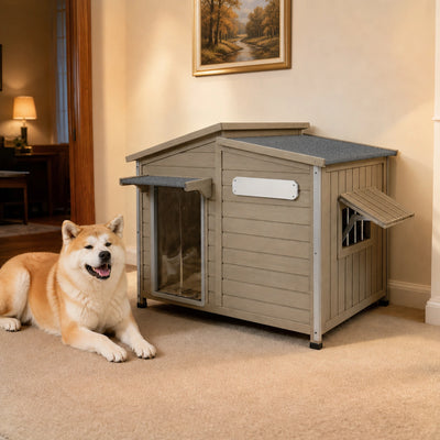 Medium Dog House（38.2"L） Metal-Reinforced Chew-Proof - PET69