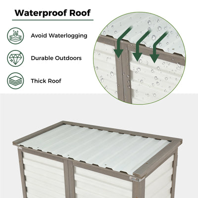 Indoor & Outdoor Waterproof Storage Cabinet with Shelves -GF32