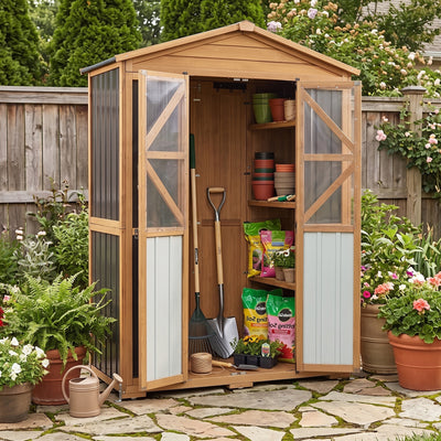 Extra Large (72.24 ″ Tall) Outdoor Storage Cabinet with Adjustable Shelves & Anti-Tip Kit - GF42