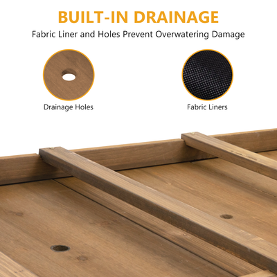 Elevated planter box designed to reduce bending during gardening