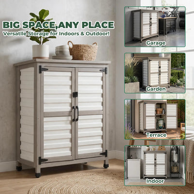 38.8″L Outdoor Storage Shed, Garden Storage Cabinet-GF31
