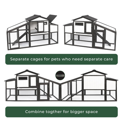 Modular Small Chicken Coop with Run for 2–3 Chickens - PET06
