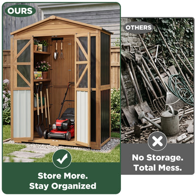Extra Large (72.24 ″ Tall) Outdoor Storage Cabinet with Adjustable Shelves & Anti-Tip Kit - GF42