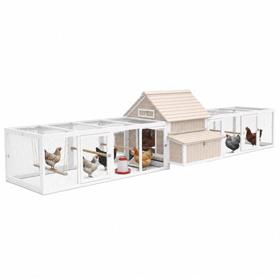 Large Expandable Chicken Coop – Modular Predator-Proof Hen House with Run &amp; Nesting Boxes (PET86 + PET88 Extensions)