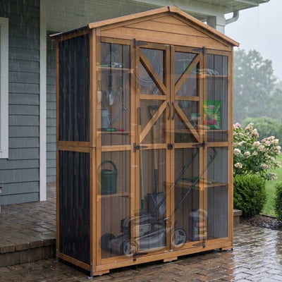 Extra Large (72.24 ″ Tall) Outdoor Storage Cabinet with Adjustable Shelves & Anti-Tip Kit - GF42