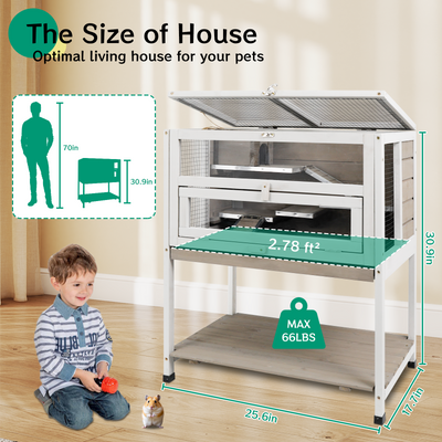 Interior view showing ramps and spacious platforms