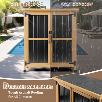 38.8″L Outdoor Storage Shed, Garden Storage Cabinet-GF31