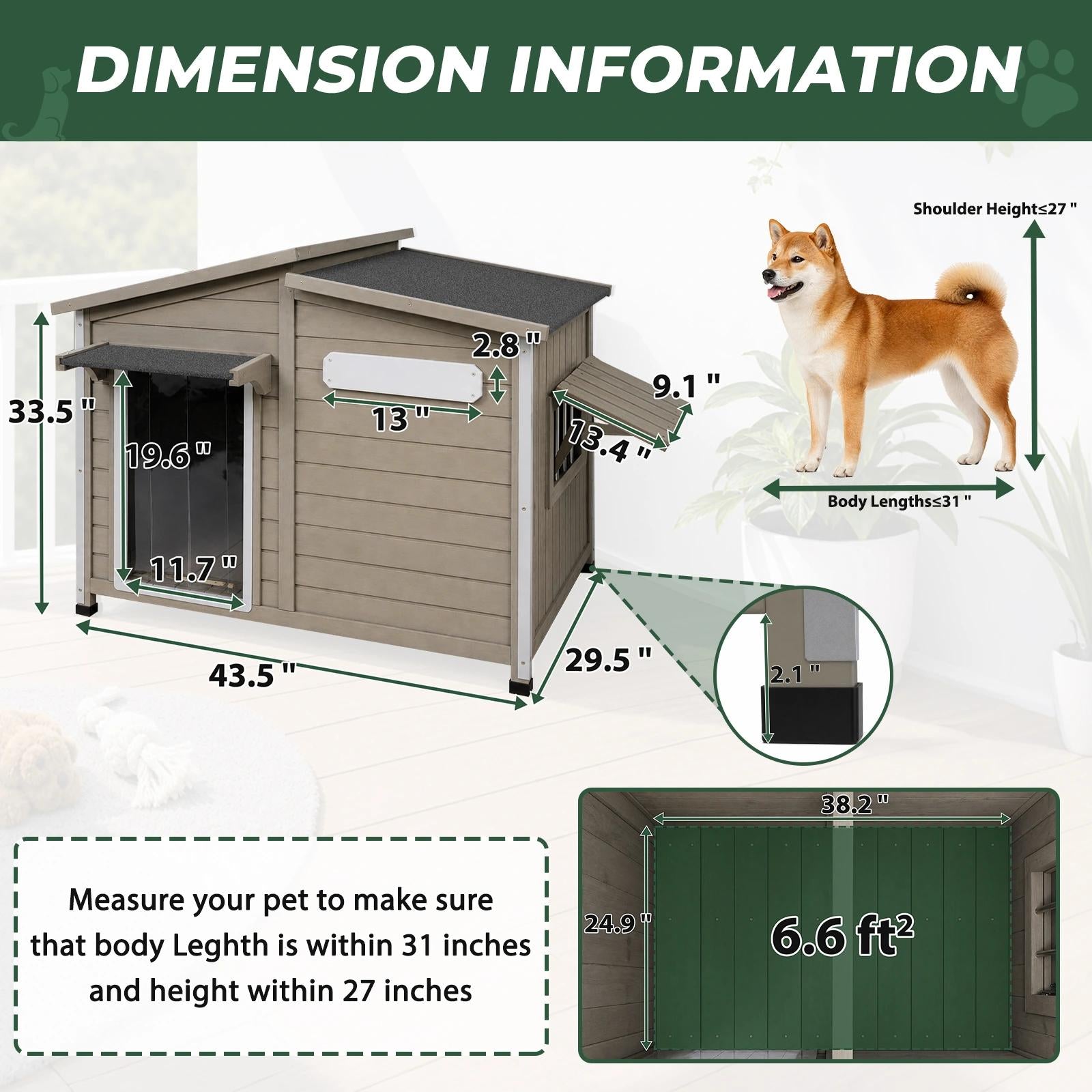 Medium Dog House（38.2