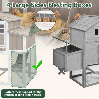 Large Expandable Chicken Coop – Predator-Proof Modular Hen House with Run (PET85 + PET88 Extensions)