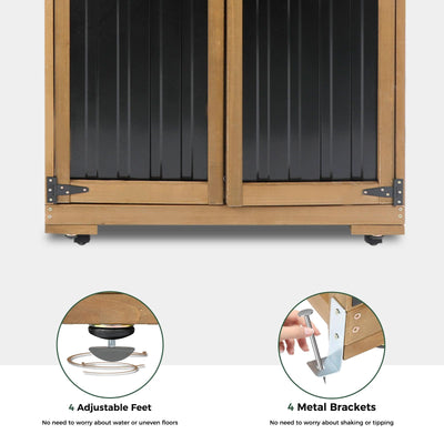 Indoor & Outdoor Waterproof Storage Cabinet with Shelves -GF32