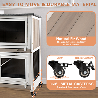 Spacious small pet enclosure with secure mesh panels