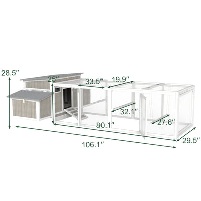 Medium Chicken Coop with Nesting Boxes for 3-5 Chickens - PET84