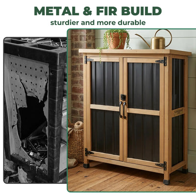 38.8″L Outdoor Storage Shed, Garden Storage Cabinet-GF31