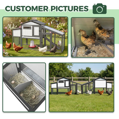 Modular Small Chicken Coop with Run for 2–3 Chickens - PET06