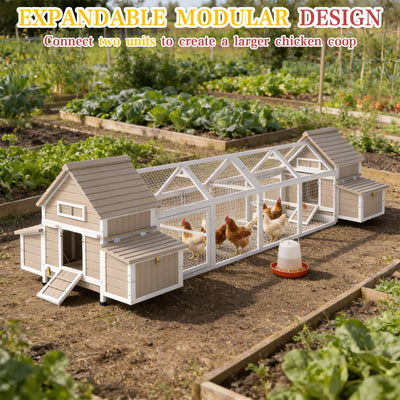 Medium Chicken Coop Predator Proof for 2–5 Chickens with 4 Nesting Boxes
