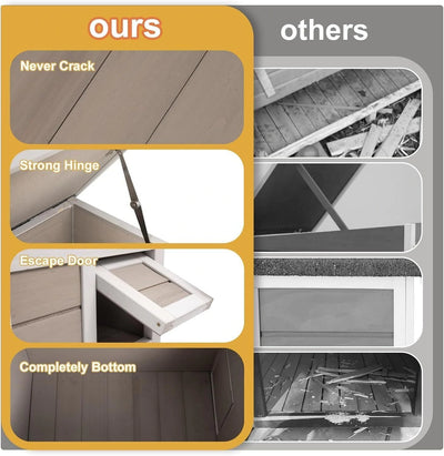 Openable roof showing insulated interior