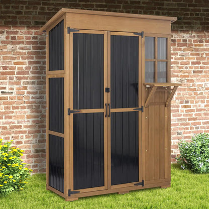 PETSCOSSET Patio Storage Cabinet for Pool Accessories