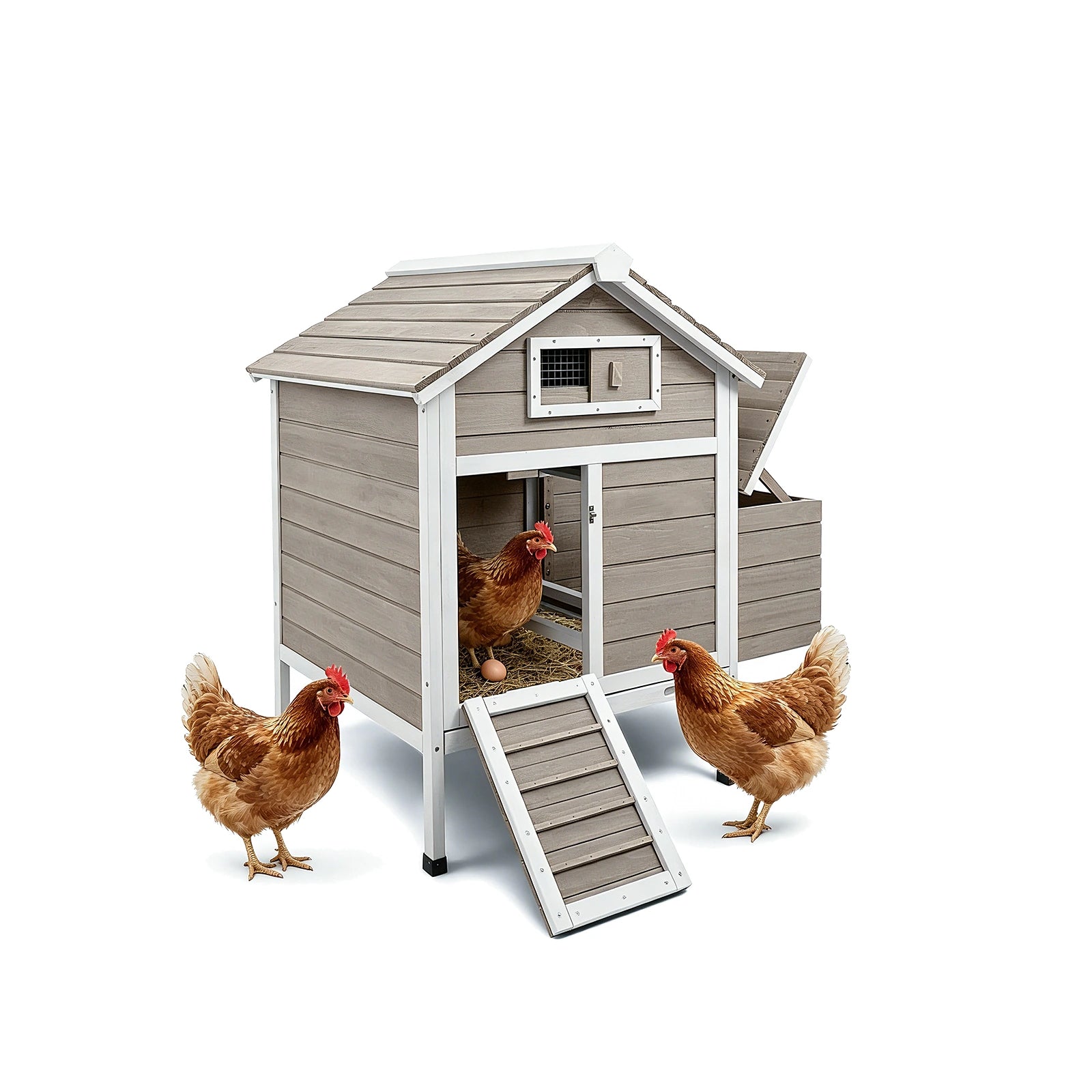 Small Chicken Coop for 1-3 Chickens with Nesting Box - PET25